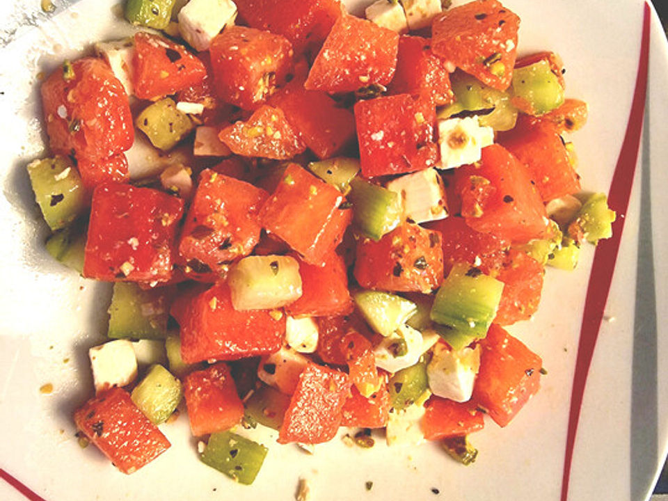 Wassermelonen-Gurken-Salat mit Feta von a19002| Chefkoch