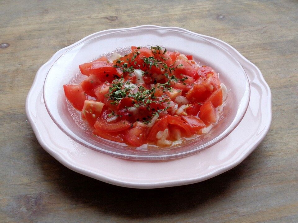 Tomatensalat mit Balsamico-Honig-Dressing von ...