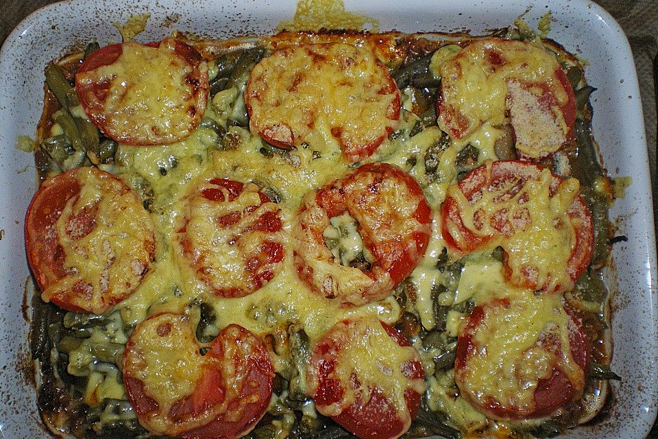 Tomaten - Bohnen - Gratin