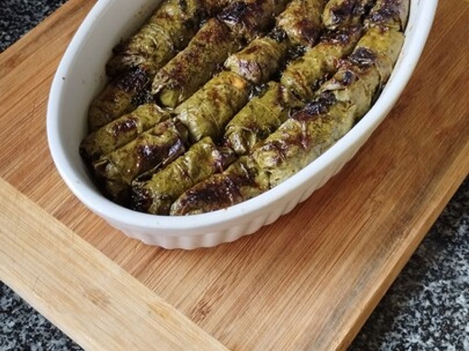 Feta im Weinblatt mit Honig-Fenchel-Öl von sukamakan93| Chefkoch Feta im Weinblatt mit Honig-Fenchel-Öl von sukamakan93| Chefkoch