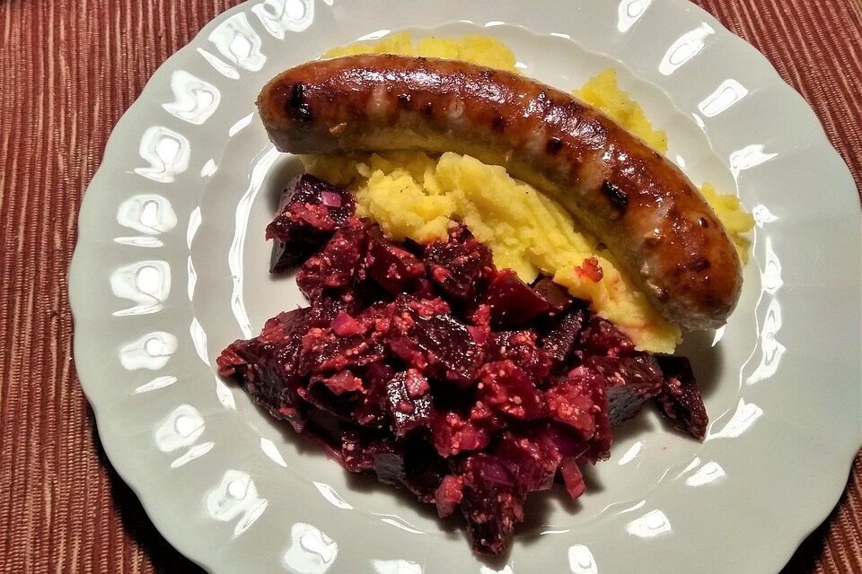 Rote Bete Salat mit Dijon-Senf