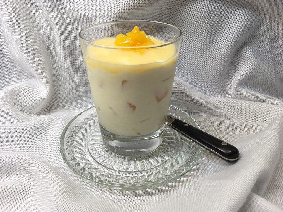 Frischkäsecreme mit Pfirsichen von Mooreule| Chefkoch