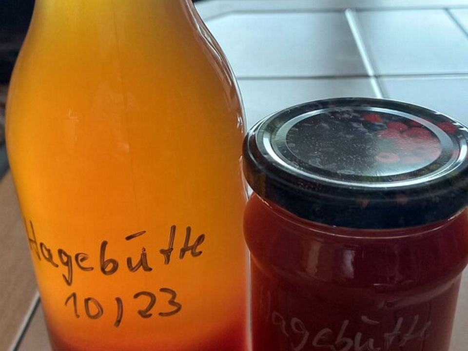 Hagebutten-Apfel-Marmelade und Hagebuttensaft von inkagirl| Chefkoch