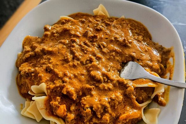 Pikante Curry-Nudelpfanne von TeVioN88| Chefkoch