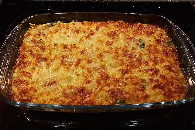 Blumenkohl-Brokkoli-Gratin mit Schinken von Mic81xxx| Chefkoch