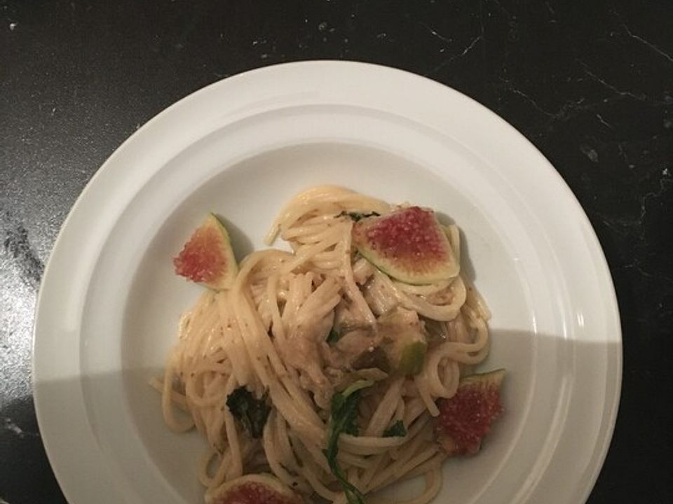 Spaghetti mit Feigen, Rucola und Schafskäse von Giuseppe35| Chefkoch