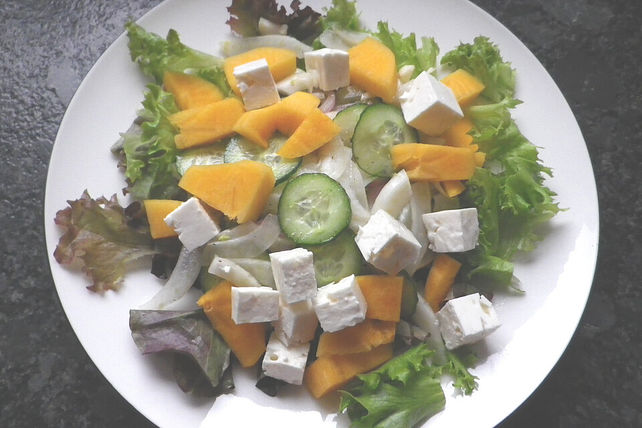 Fenchelsalat mit Kaki und Feta von dodith| Chefkoch