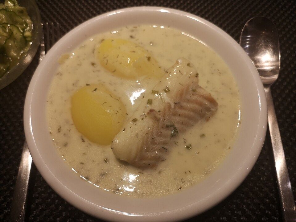 Kochfisch ostpreußische Art in saurer Sahnesauce von g_schulze| Chefkoch