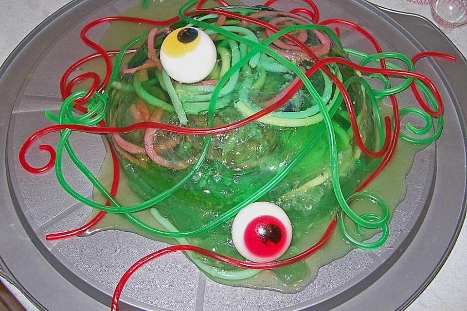 Wackelpudding mit Spinnen