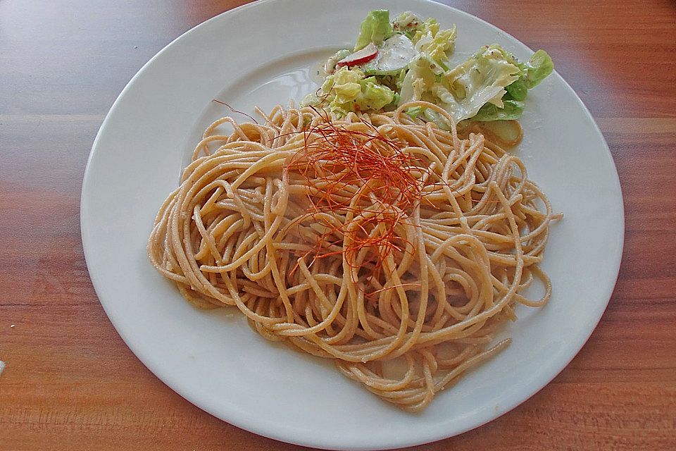 Spaghetti in Knoblauch und Öl