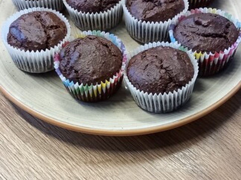 Vegane Schoko-Erdnuss Muffins von Linasophie17| Chefkoch