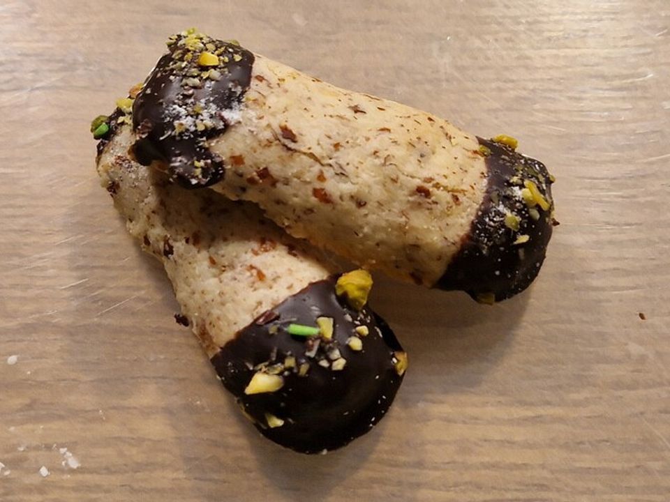 Mandelstangen mit Schokolade und Pistazien von princess_bambi| Chefkoch