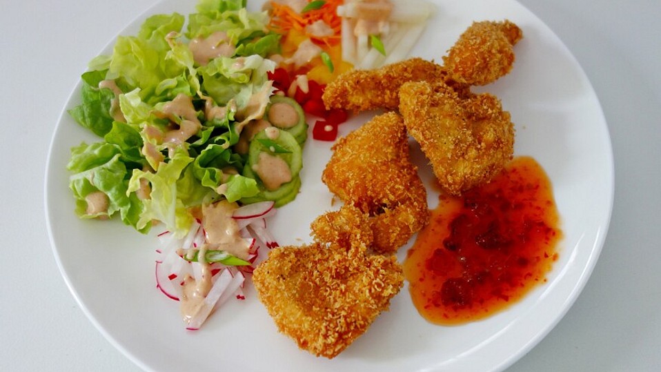 Sehr knusprige und saftige Hähnchen-Nuggets von Maeuschenxxs