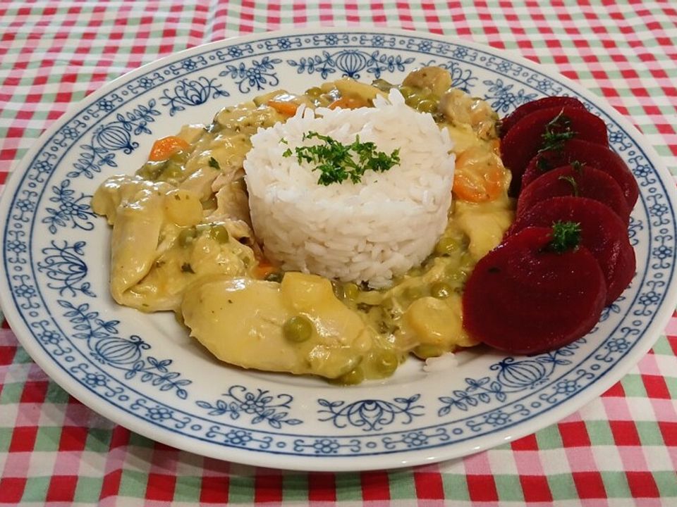 Schnelles Hühnerfrikassee mit Reis von nicomaier90| Chefkoch