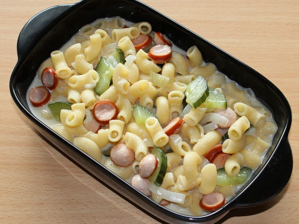 Wienerle-Nudel-Gurkentopf von Bis_Oiner_Blärrt| Chefkoch