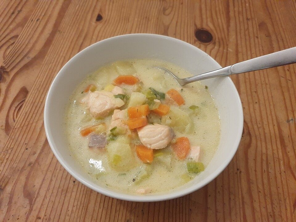 Lachssuppe mit Sahne von medistu1| Chefkoch