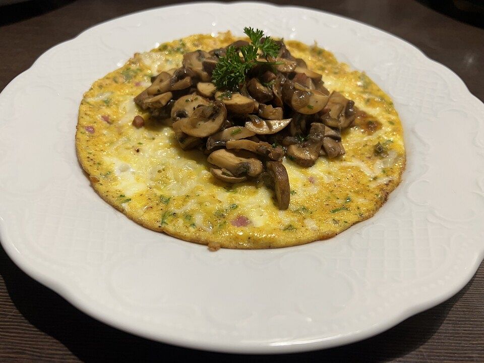 Bauern-Omelette mit Champignons und Speck von nico_cassani13| Chefkoch