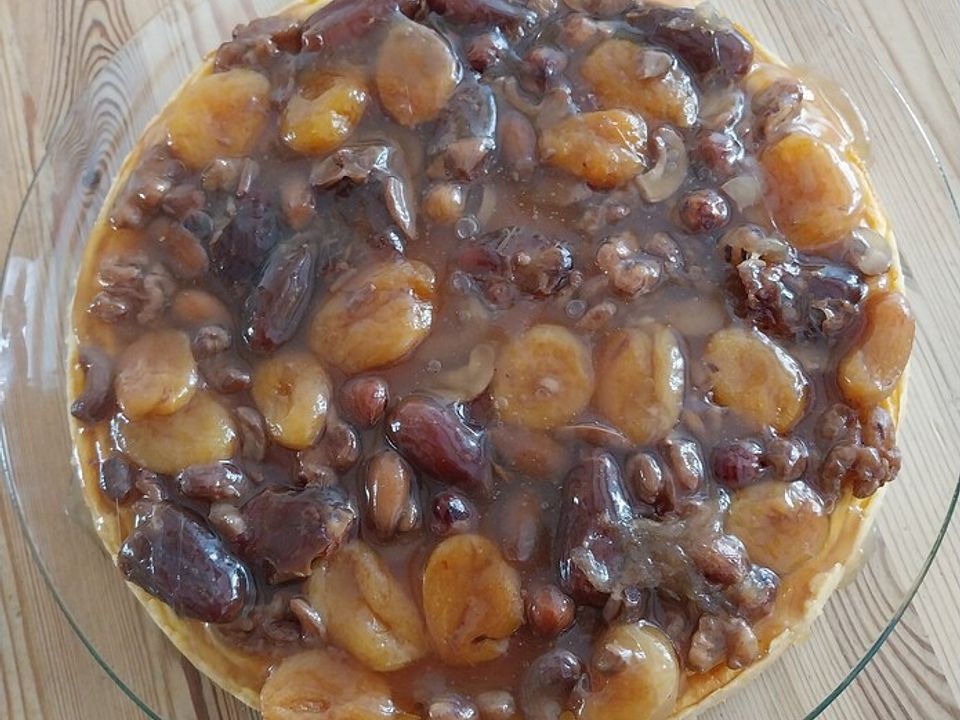 Mallorquinische Schmand-Tarte mit Trockenfrüchten von Rotnase| Chefkoch