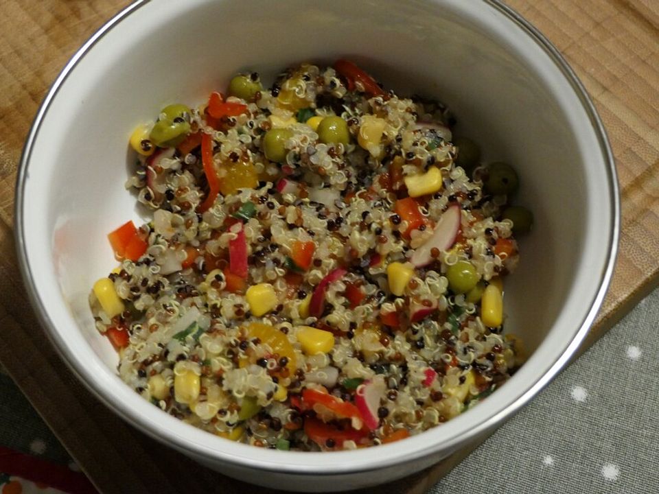 Bunter Quinoasalat mit Mais und Mandarinen von Uwe_K| Chefkoch