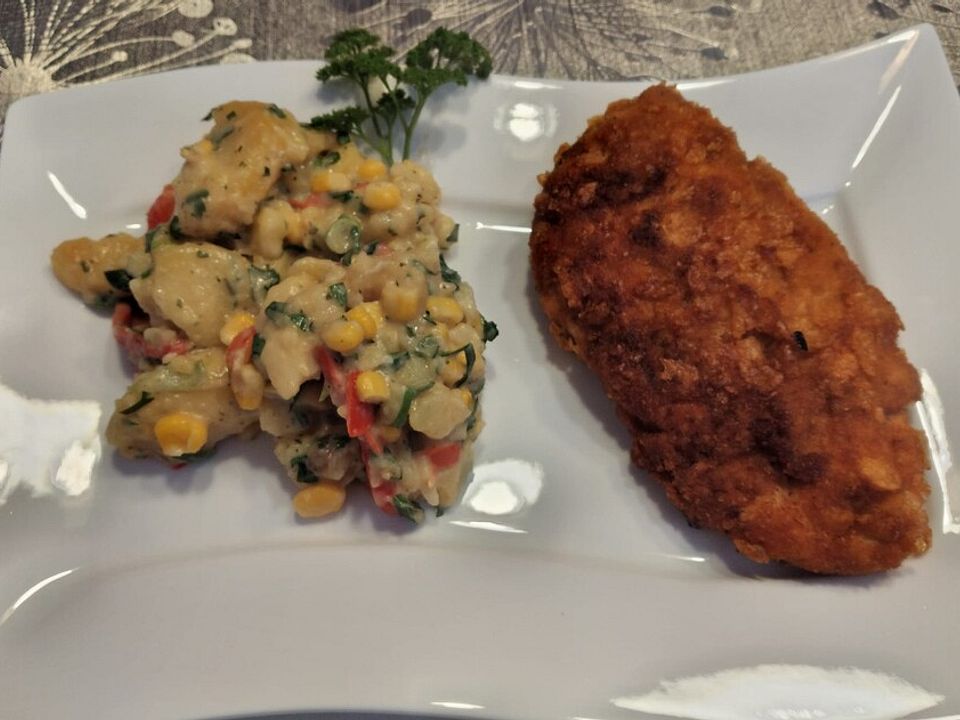 Bunter Kartoffelsalat mit Mais und Paprika von chiara| Chefkoch