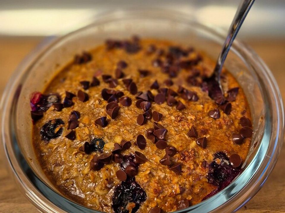 Baked Oats Apfel-Beeren-Zimt von Kreidefrau| Chefkoch