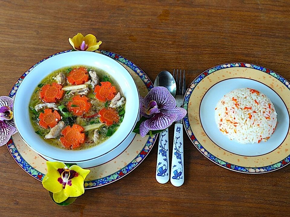 Hühnersuppe mit Bambussprossen und Reis von dieter_sedlaczek| Chefkoch
