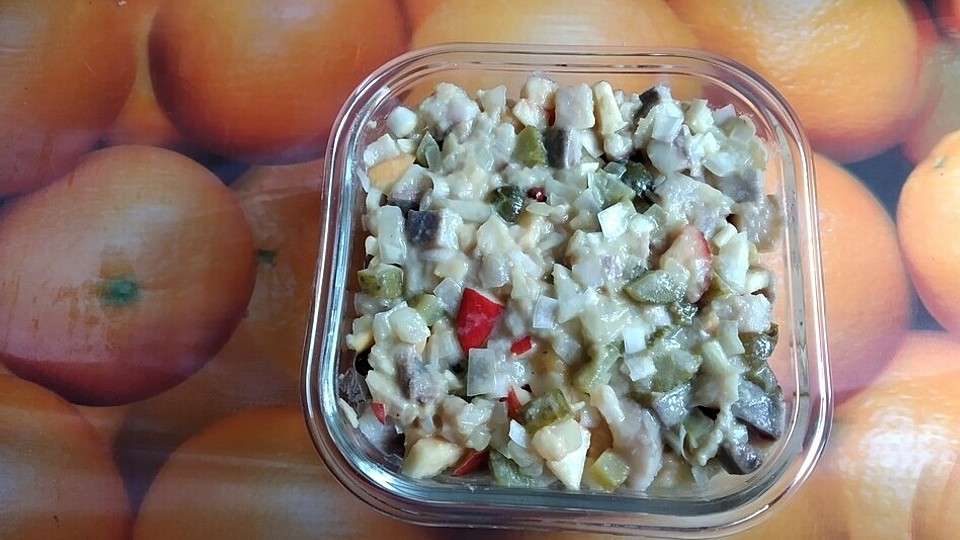 Matjessalat mit Senf, Apfel, Gewürzgurke und Zwiebeln von Rosentraum1 ... Matjessalat mit Senf, Apfel, Gewürzgurke und Zwiebeln von Rosentraum1 ...
