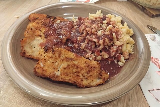 Schnitzel mit Kirschsoße| Chefkoch