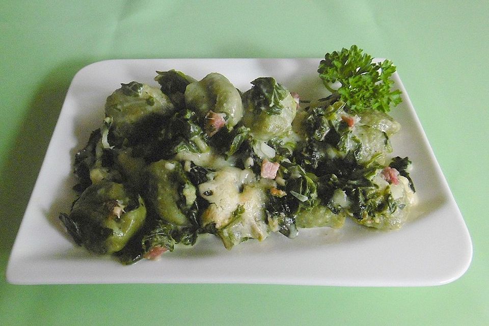 Gnocchi - Spinat - Auflauf