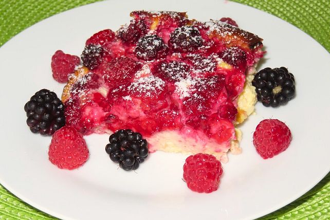 Quark-Beeren-Auflauf von antje2612taube| Chefkoch