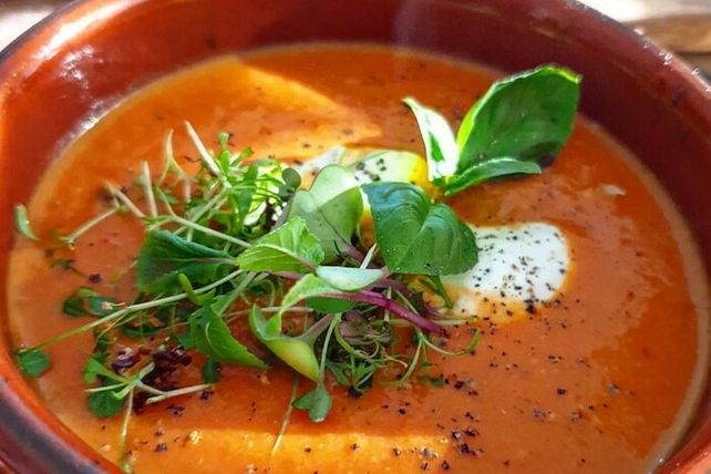 Tomatensuppe aus gebackenen Ofentomaten von agiagi2| Chefkoch