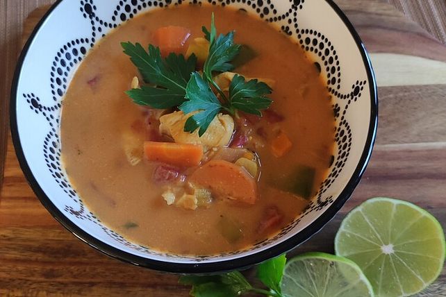 Rote Linsen-Curry-Suppe mit oder ohne Huhn von schwarzlicht| Chefkoch Rote Linsen-Curry-Suppe mit oder ohne Huhn von schwarzlicht| Chefkoch