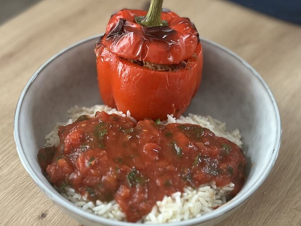 Gefüllte Paprika mit Reis von nicomaier90| Chefkoch