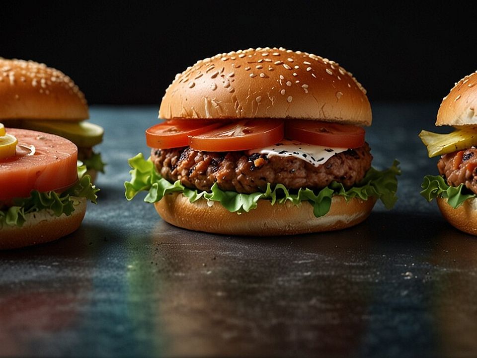 Hackfleisch-Lachs-Thunfisch-Burger von tiz_ber| Chefkoch