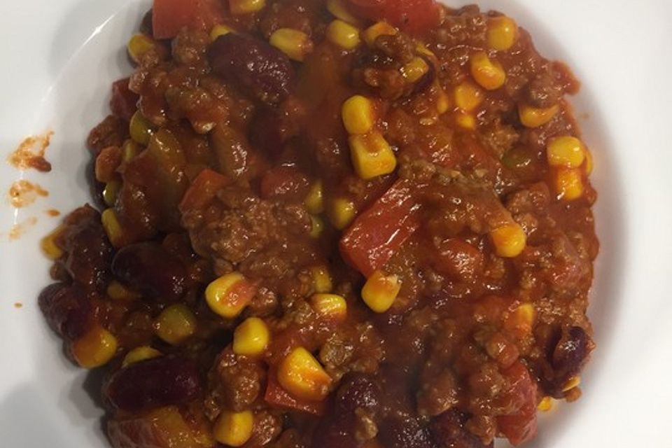 Buntes Chili con carne