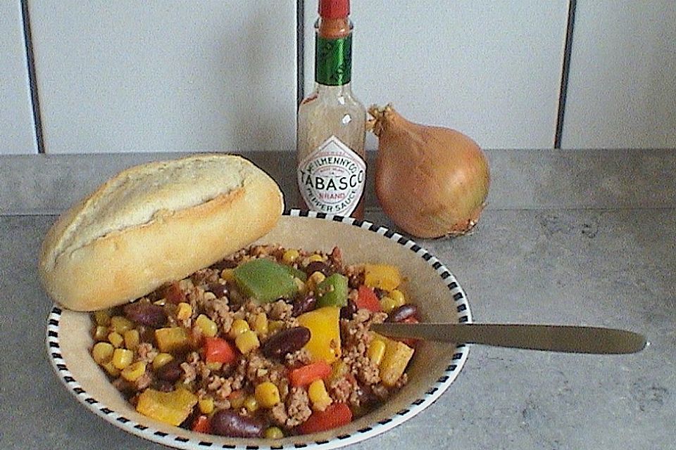 Buntes Chili con carne