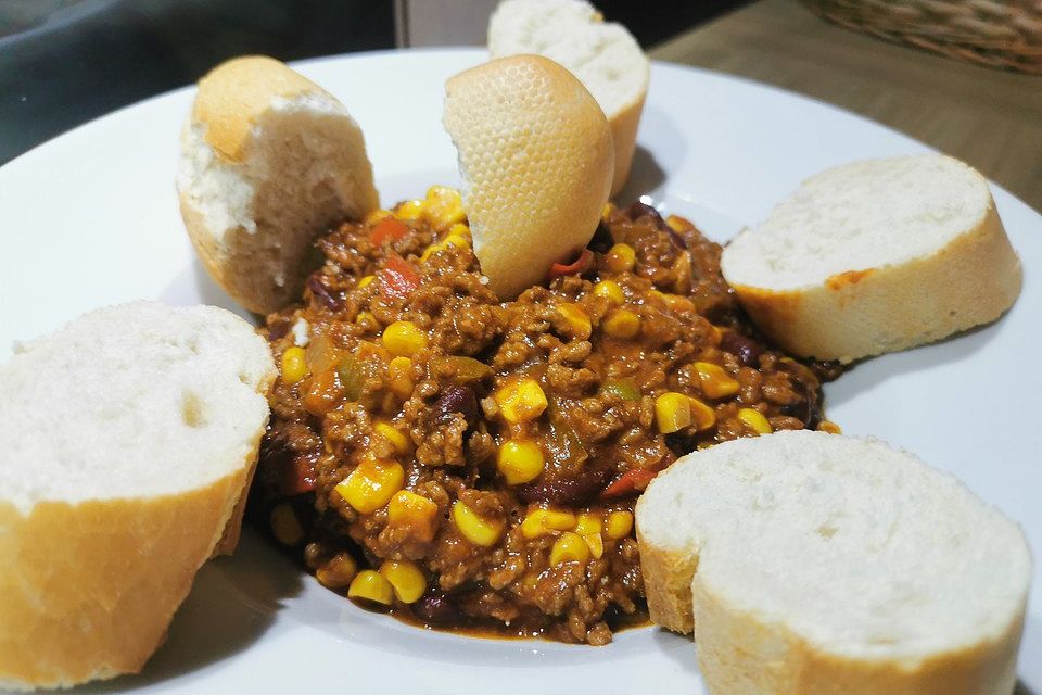 Buntes Chili con carne