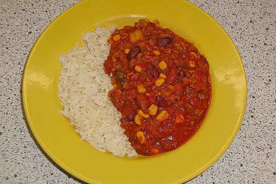 Buntes Chili con carne