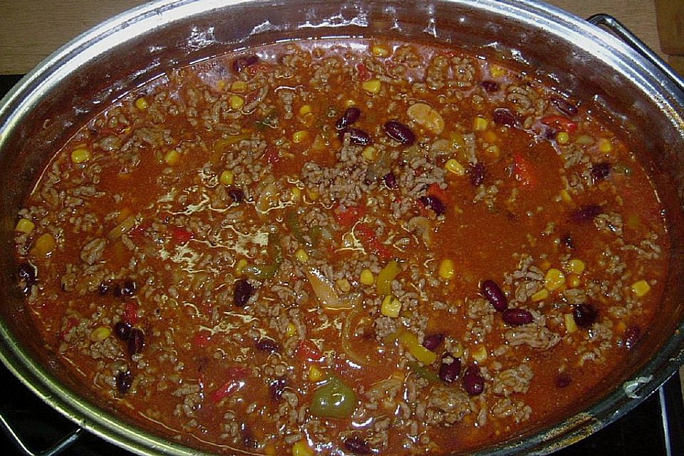 Buntes Chili con carne