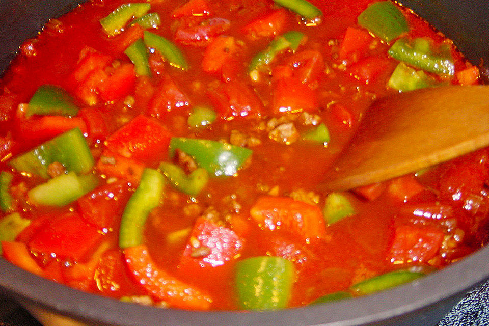 Buntes Chili con carne