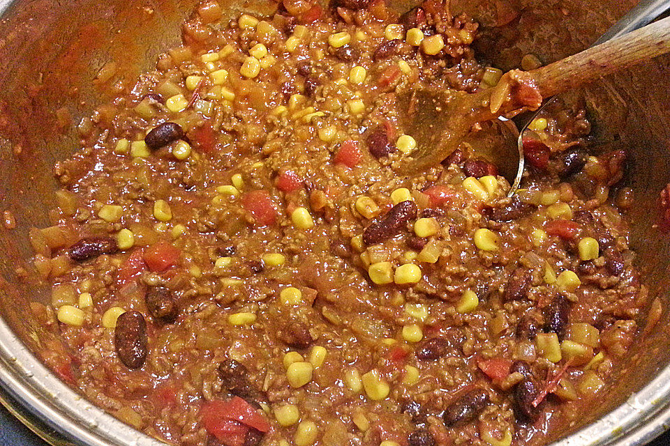 Buntes Chili con carne