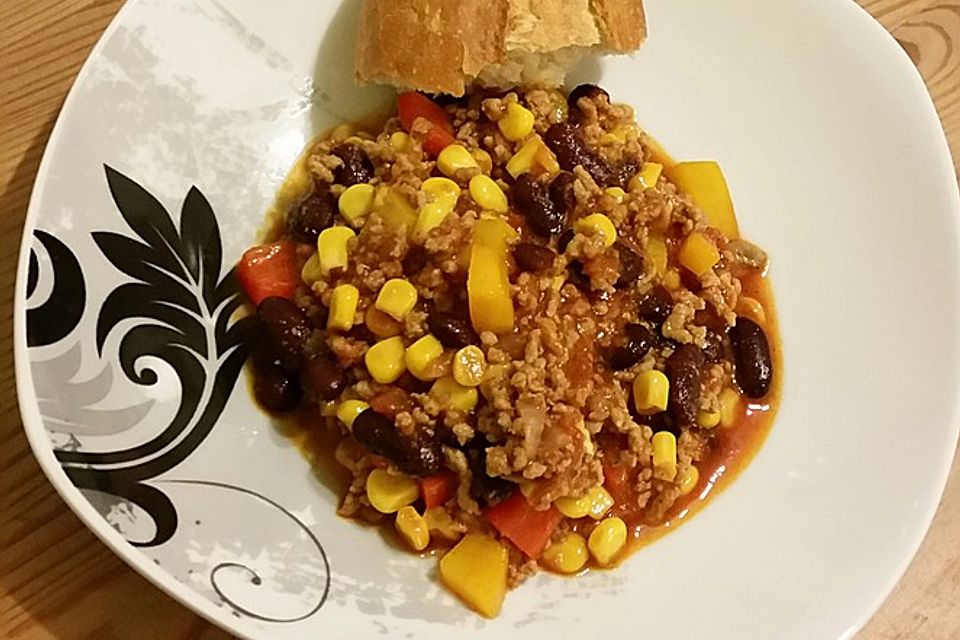 Buntes Chili con carne