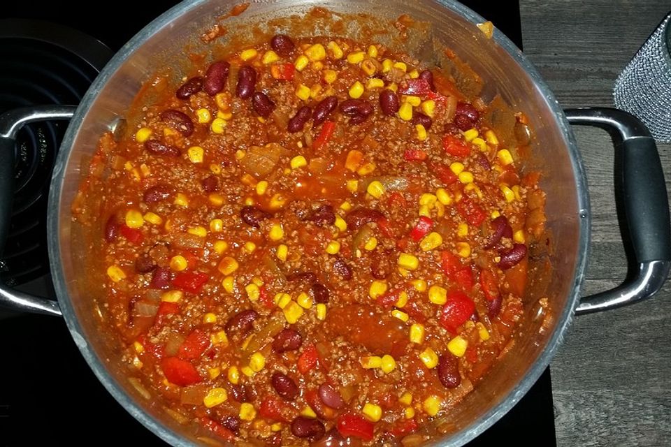 Buntes Chili con carne