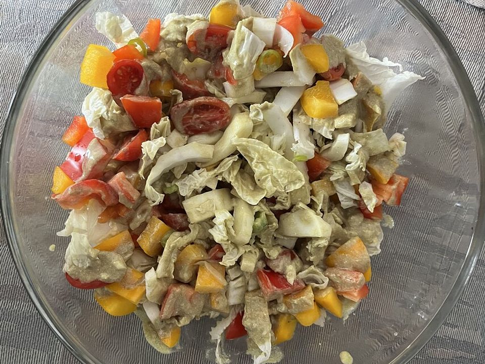 Chinakohlsalat mit Mangodressing von OnkelKlausi| Chefkoch