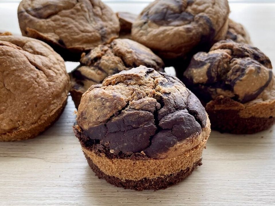 Vegane Zebra-Muffins mit Banane von SilviGrus| Chefkoch