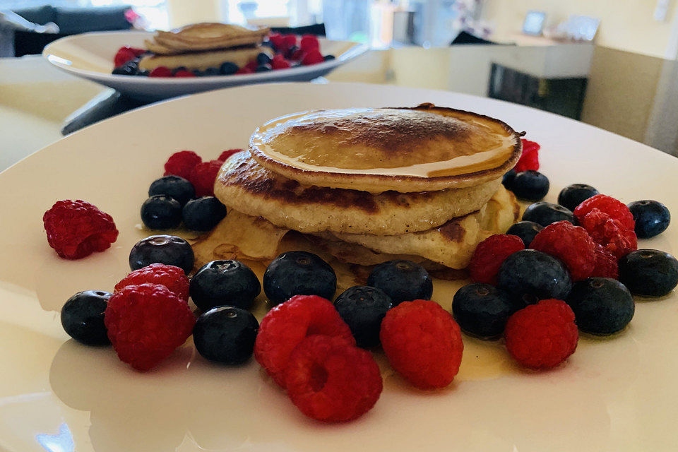 Amerikanische Buttermilch Pfannkuchen