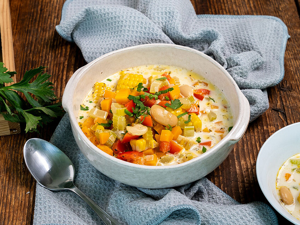 Sommersuppe mit weißen Bohnen von katrin_roland| Chefkoch