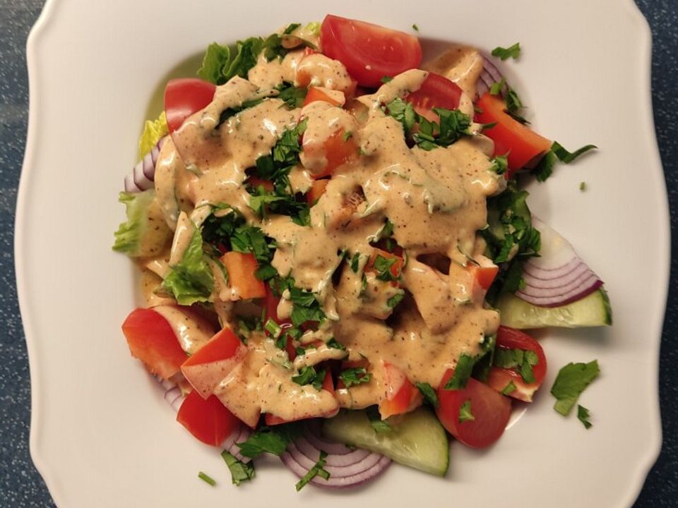 Salatdressing mit Joghurt und Crème fraîche von Mooreule| Chefkoch