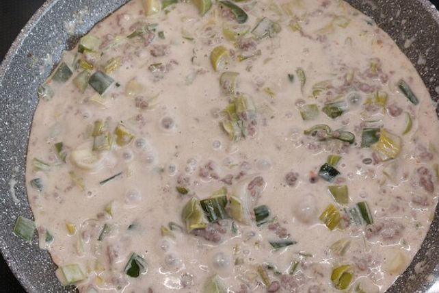 Hackfleisch-Käse-Lauch-Sauce von Jose9209| Chefkoch