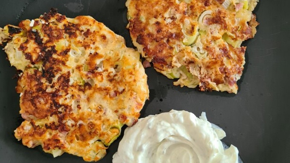 Hüttenkäse-Küchlein à la Flammkuchen, zum Abnehmen von Anikaro